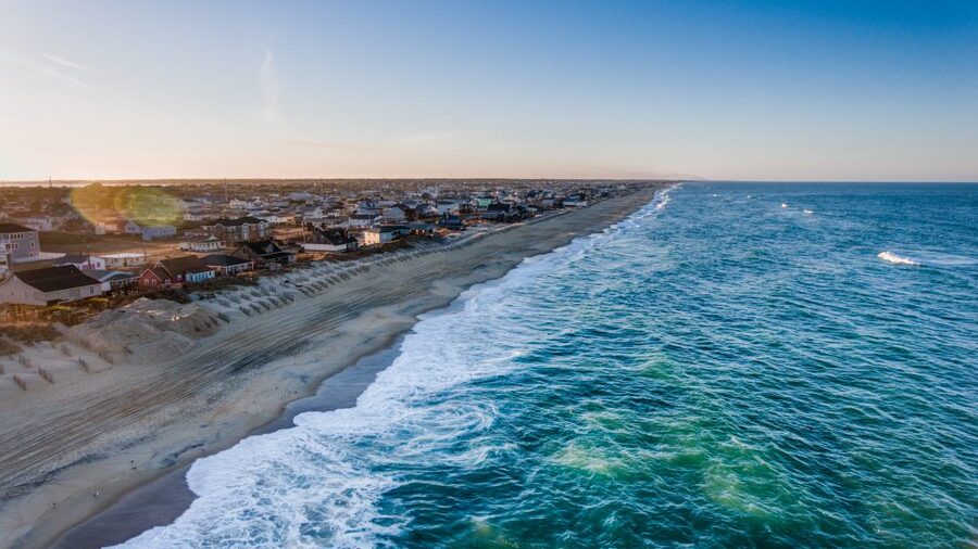 ocean shore on outer banks in North Carolina - photo by Outer Banks Blue