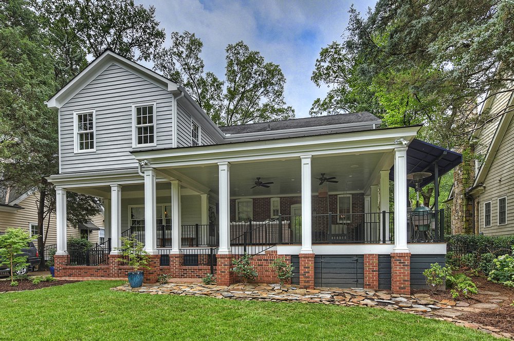 Mt. Vernon Covered Porch Remodel on Historic Home