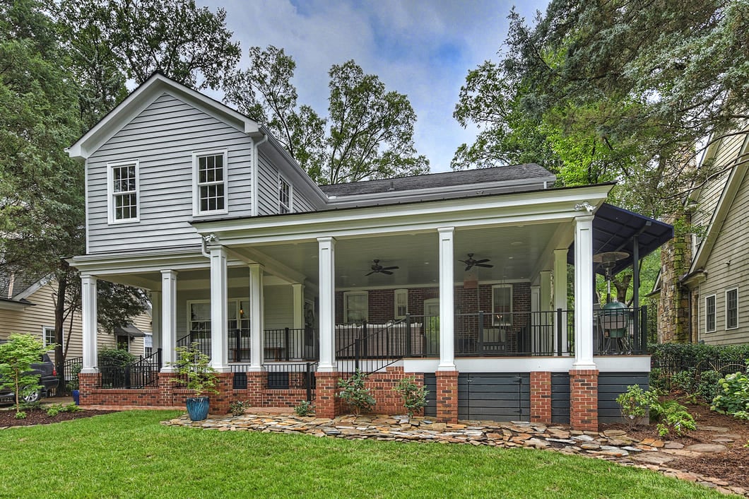 Mt. Vernon Covered Porch Remodel in Dilworth