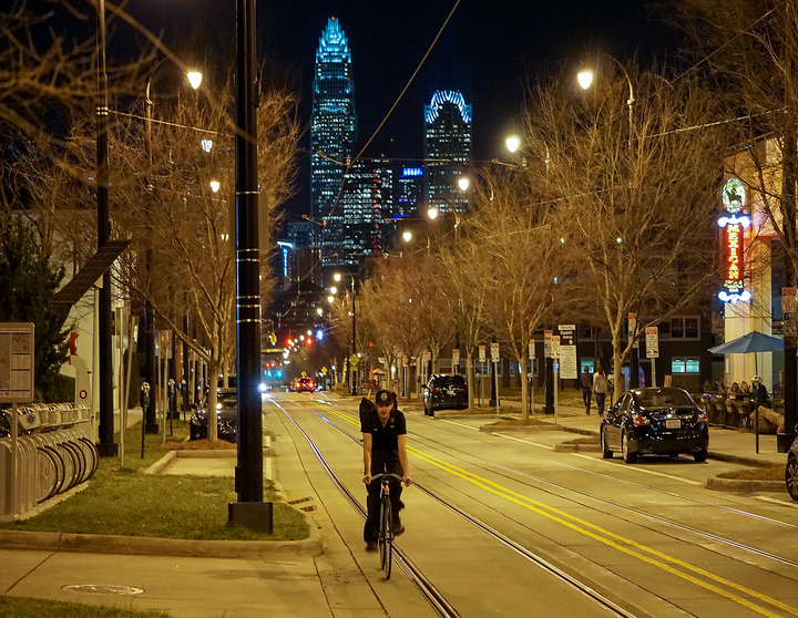 Stock photo of Elizabeth neighborhood, in Charlotte, North Carolina